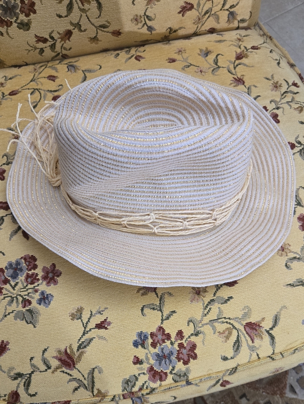 Light Polyester  Fedora Hat with Braided Band